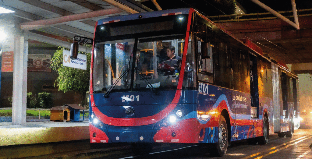 Trolebús eléctrico en pruebas de autonomía