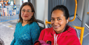 Usuarios en el Trolebús